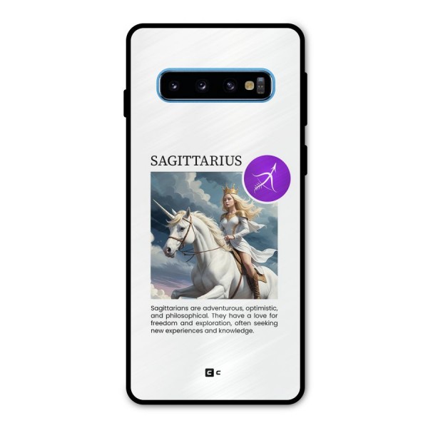 Sparkling Sagittarius Metal Back Case for Galaxy S10