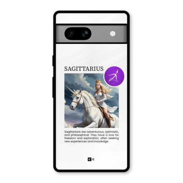 Sparkling Sagittarius Metal Back Case for Google Pixel 7a