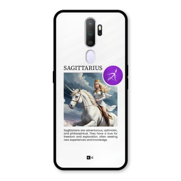 Sparkling Sagittarius Metal Back Case for Oppo A9 (2020)