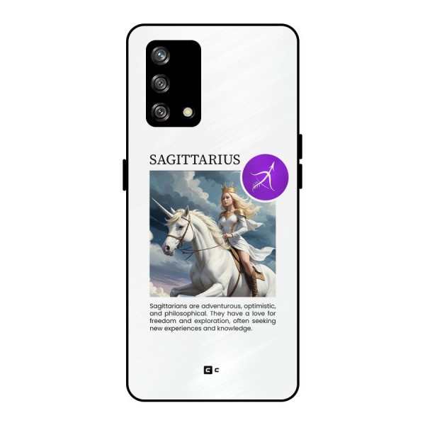 Sparkling Sagittarius Metal Back Case for Oppo F19