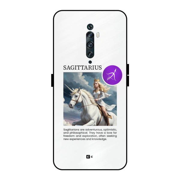 Sparkling Sagittarius Metal Back Case for Oppo Reno2 F