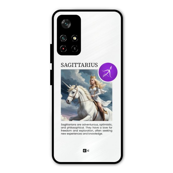 Sparkling Sagittarius Metal Back Case for Poco M4 Pro 5G