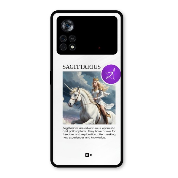 Sparkling Sagittarius Metal Back Case for Poco X4 Pro 5G