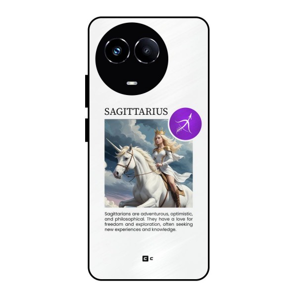 Sparkling Sagittarius Metal Back Case for Realme 11X