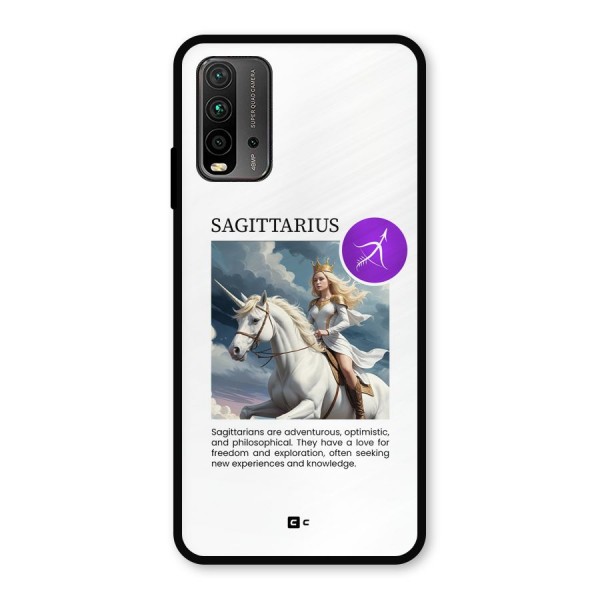 Sparkling Sagittarius Metal Back Case for Redmi 9 Power