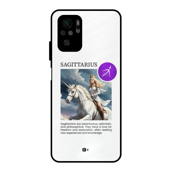 Sparkling Sagittarius Metal Back Case for Redmi Note 10