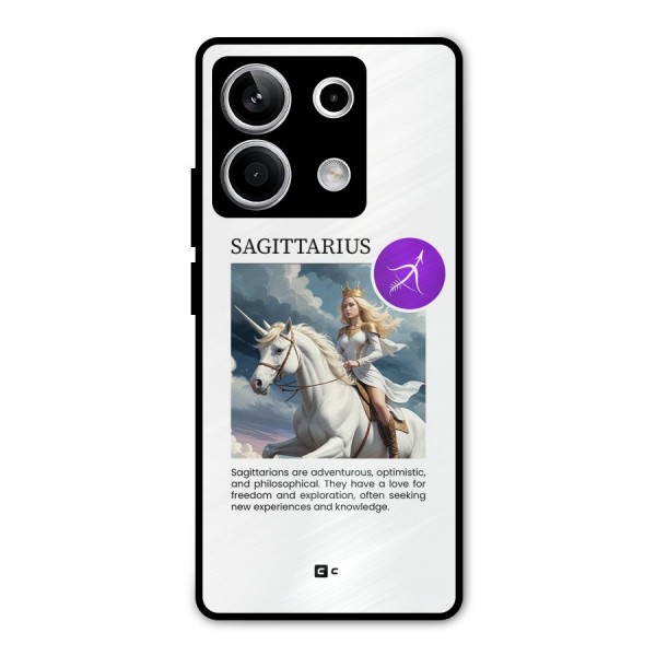 Sparkling Sagittarius Metal Back Case for Redmi Note 13 5G