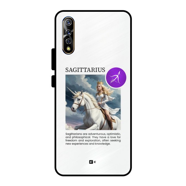 Sparkling Sagittarius Metal Back Case for Vivo S1