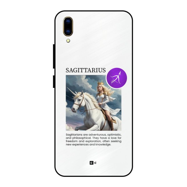 Sparkling Sagittarius Metal Back Case for Vivo V11 Pro