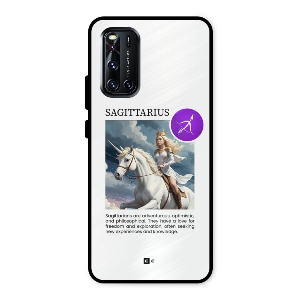 Sparkling Sagittarius Metal Back Case for Vivo V19