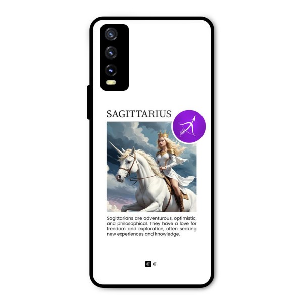 Sparkling Sagittarius Metal Back Case for Vivo Y20 2021