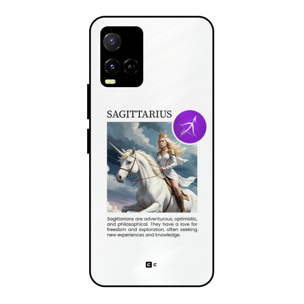 Sparkling Sagittarius Metal Back Case for Vivo Y21