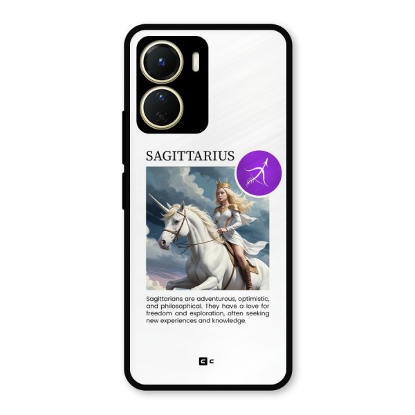 Sparkling Sagittarius Metal Back Case for Vivo Y56