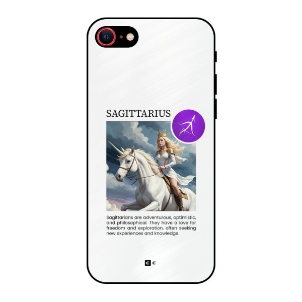 Sparkling Sagittarius Metal Back Case for iPhone 7