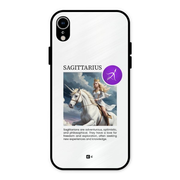 Sparkling Sagittarius Metal Back Case for iPhone XR