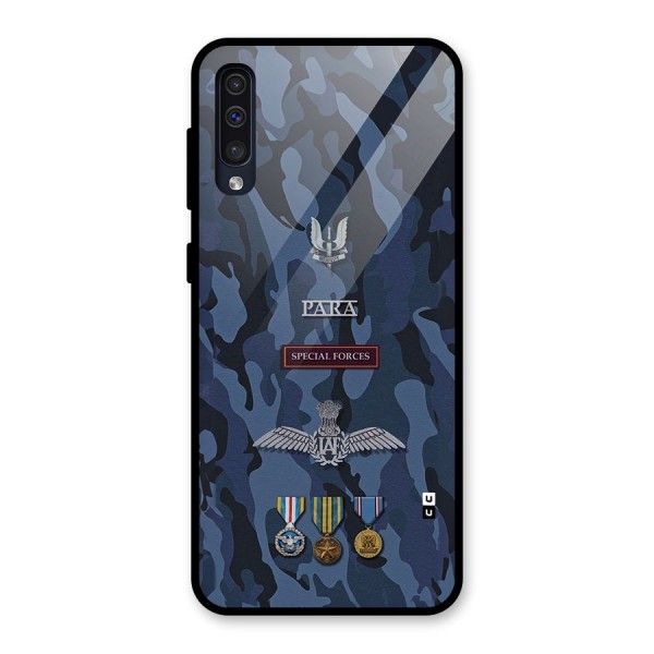 Special Forces Badge Glass Back Case for Galaxy A50s