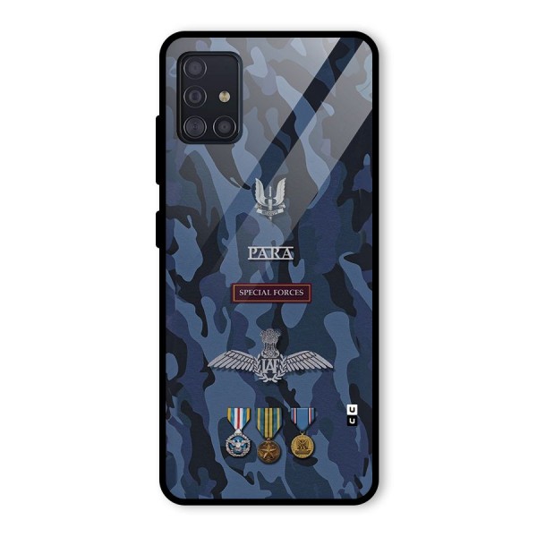 Special Forces Badge Glass Back Case for Galaxy A51