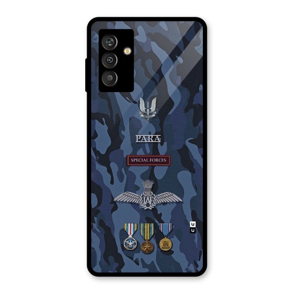 Special Forces Badge Glass Back Case for Galaxy M13