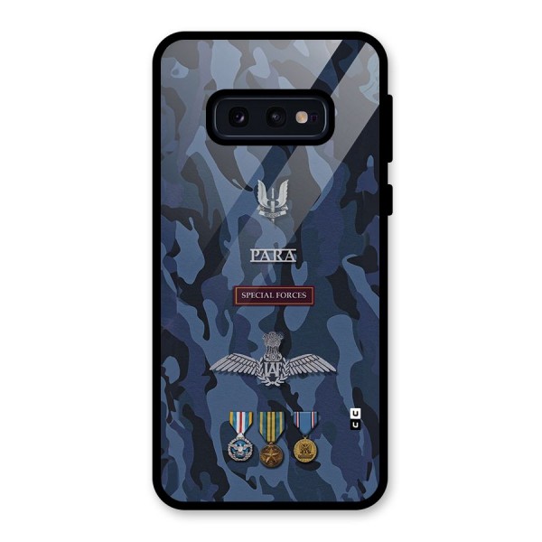 Special Forces Badge Glass Back Case for Galaxy S10e