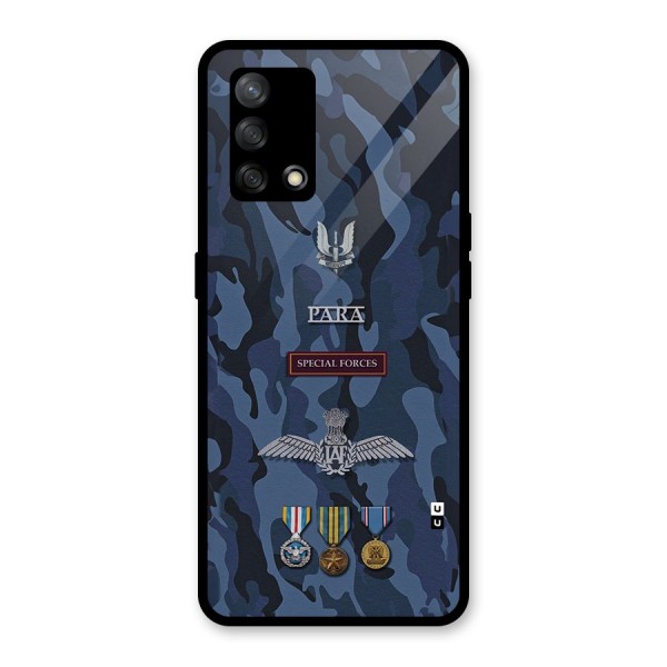 Special Forces Badge Glass Back Case for Oppo F19