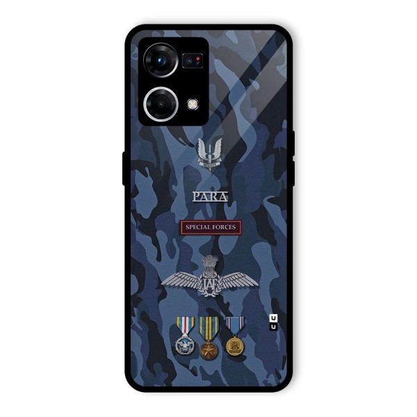 Special Forces Badge Glass Back Case for Oppo F21 Pro 4G