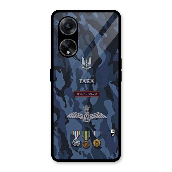 Special Forces Badge Glass Back Case for Oppo F23