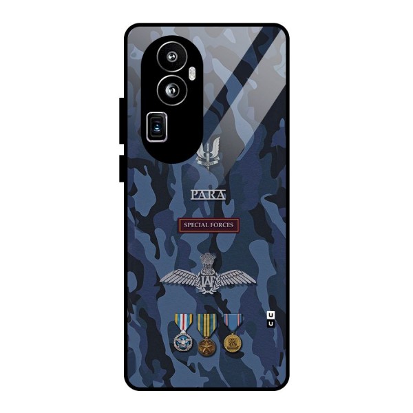 Special Forces Badge Glass Back Case for Oppo Reno10 Pro Plus