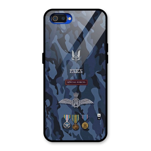 Special Forces Badge Glass Back Case for Realme C2