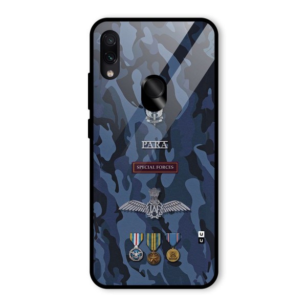 Special Forces Badge Glass Back Case for Redmi Note 7S
