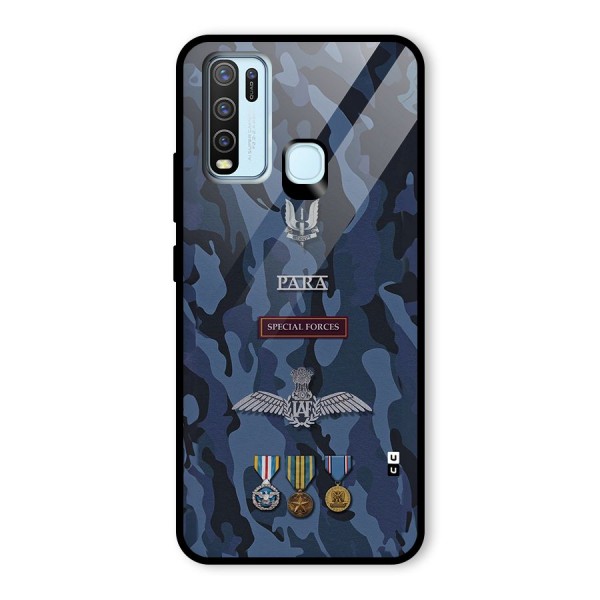 Special Forces Badge Glass Back Case for Vivo Y50