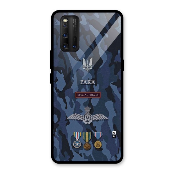 Special Forces Badge Glass Back Case for Vivo iQOO 3