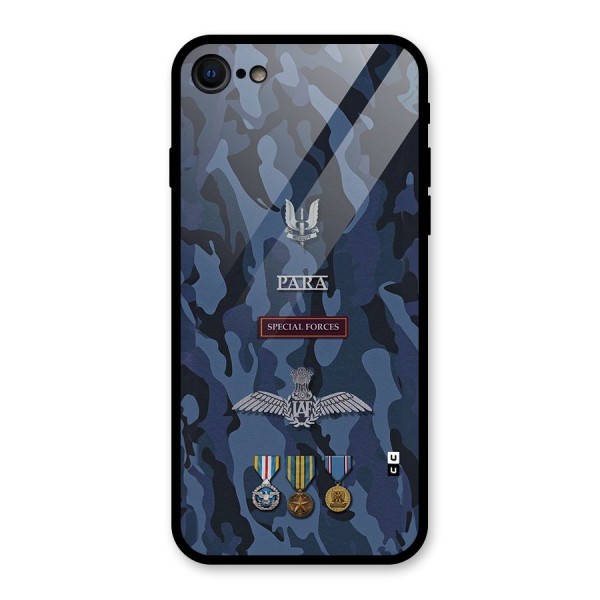 Special Forces Badge Glass Back Case for iPhone 8