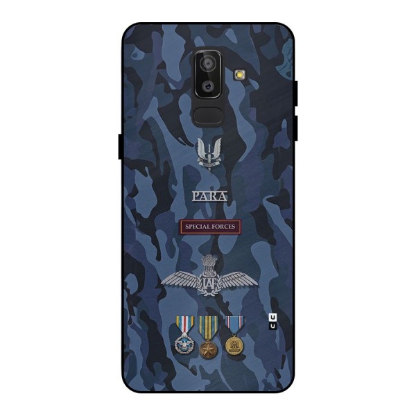 Special Forces Badge Metal Back Case for Galaxy J8