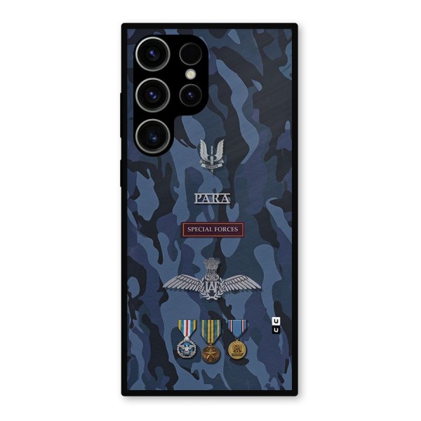 Special Forces Badge Metal Back Case for Galaxy S23 Ultra