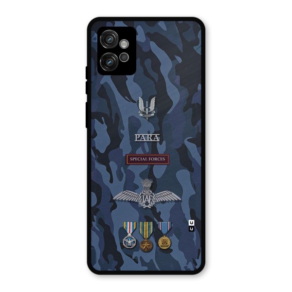 Special Forces Badge Metal Back Case for Moto G32