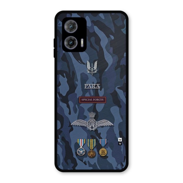 Special Forces Badge Metal Back Case for Moto G73