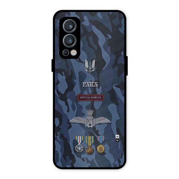 Special Forces Badge Metal Back Case for OnePlus Nord 2 5G