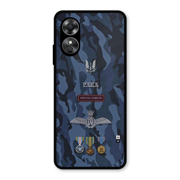 Special Forces Badge Metal Back Case for Oppo A17