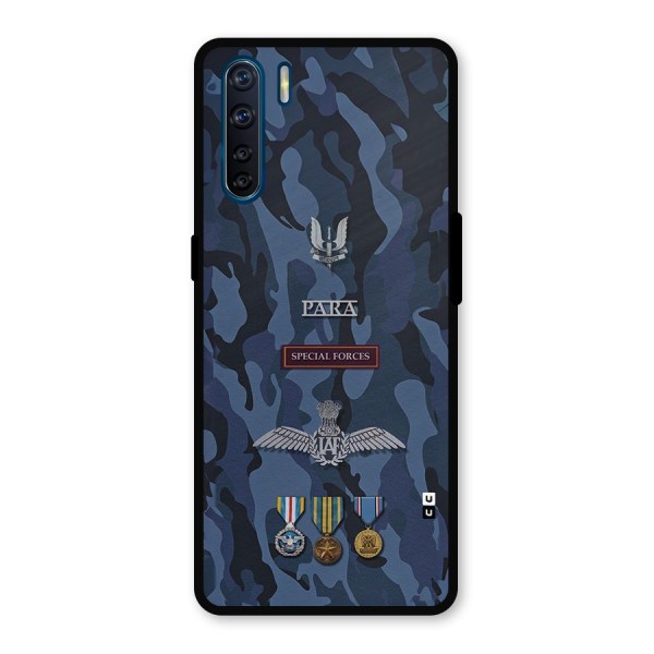 Special Forces Badge Metal Back Case for Oppo F15