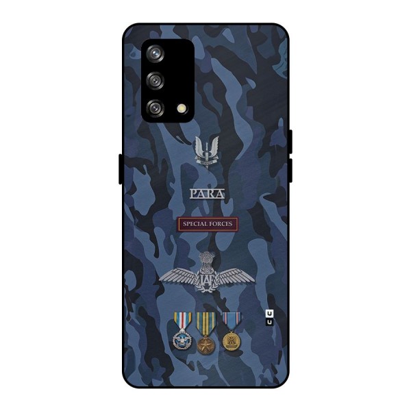 Special Forces Badge Metal Back Case for Oppo F19s