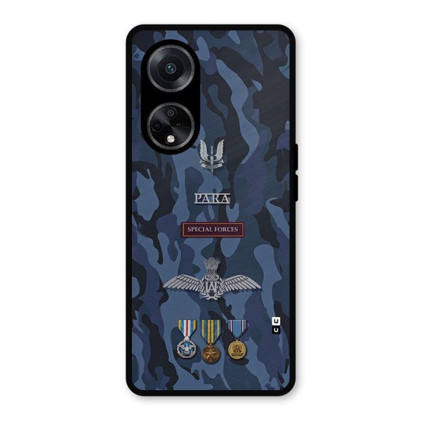 Special Forces Badge Metal Back Case for Oppo F23