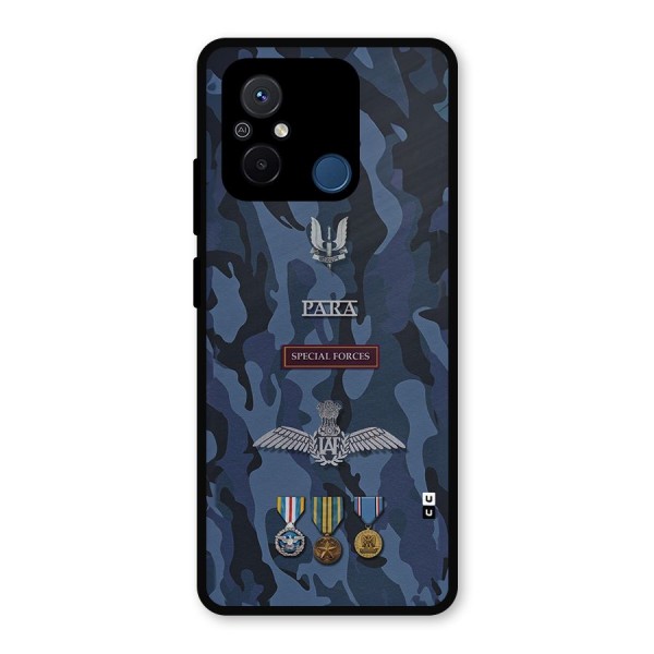 Special Forces Badge Metal Back Case for Poco C55