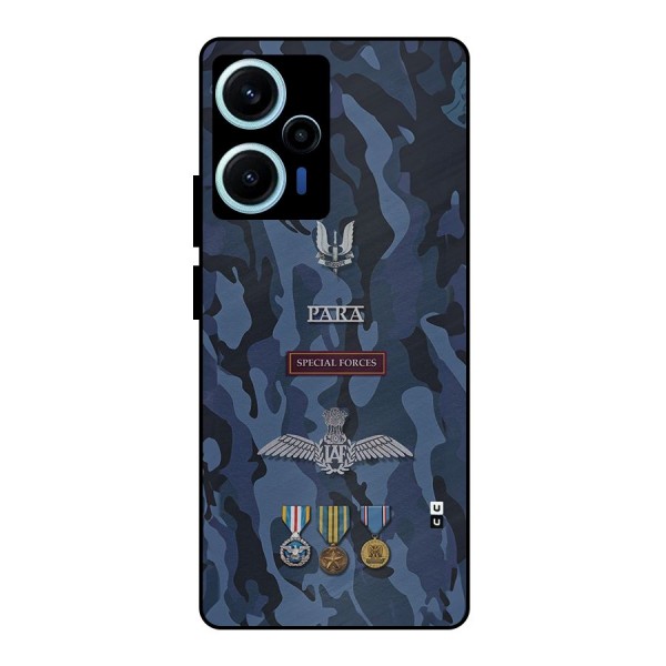 Special Forces Badge Metal Back Case for Poco F5