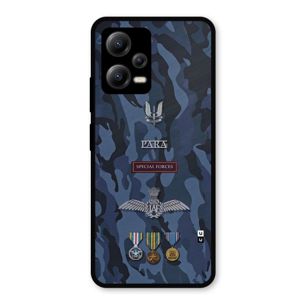 Special Forces Badge Metal Back Case for Poco X5