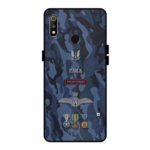 Special Forces Badge Metal Back Case for Realme 3