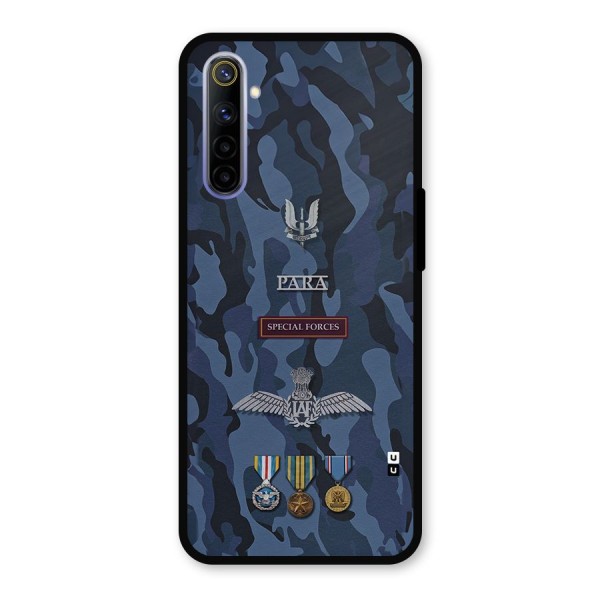 Special Forces Badge Metal Back Case for Realme 6