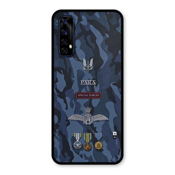 Special Forces Badge Metal Back Case for Realme 7