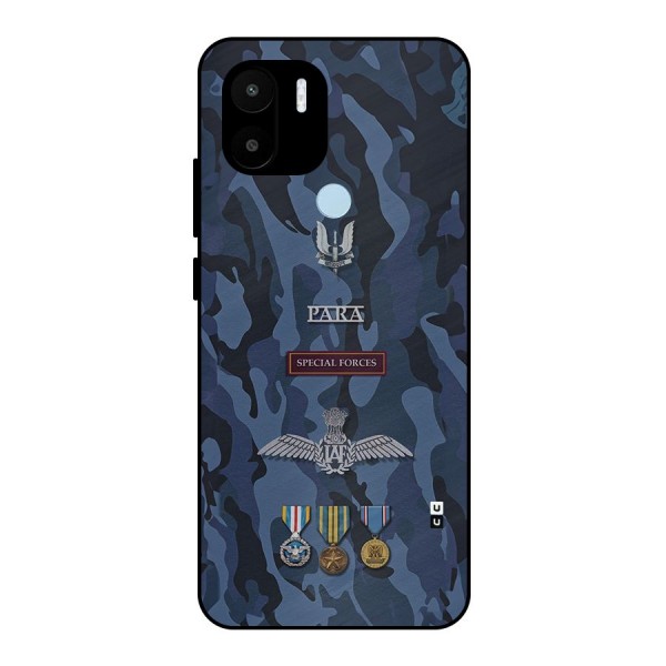 Special Forces Badge Metal Back Case for Redmi A1 Plus