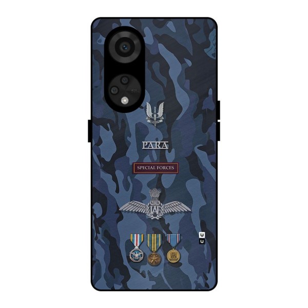 Special Forces Badge Metal Back Case for Reno8 T 5G