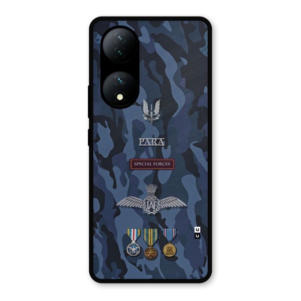 Special Forces Badge Metal Back Case for Vivo T2